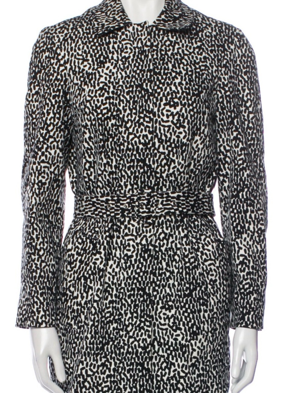 Diane Von Furstenberg Printed Trench Coat